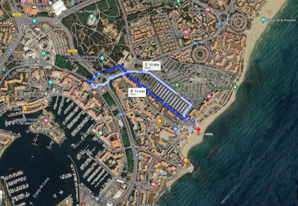 Studio Centre Port, Cap D'Agde Exterior foto