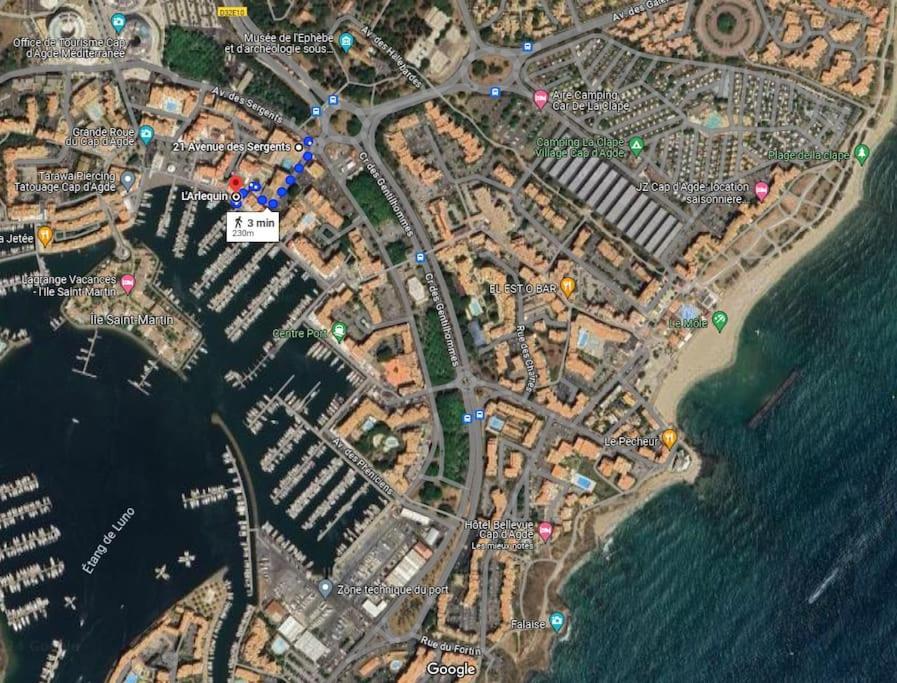 Studio Centre Port, Cap D'Agde Exterior foto
